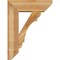 Ekena Millwork Olympic Slat Rough Sawn Bracket w/ Offset Brace, Western Red Cedar, 8"W x 24"D x 32"H BKT0806X24X32OLY06RWR - alternate 4